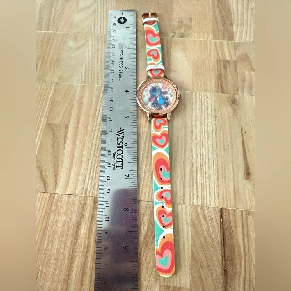 Disney Lilo and stitch rose gold tone fashion watch NEW BATTERY